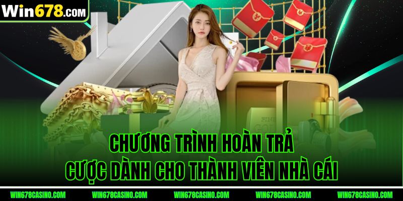 Chương trình hoàn trả cược tại khuyến mãi win678 dành cho thành viên nhà cái