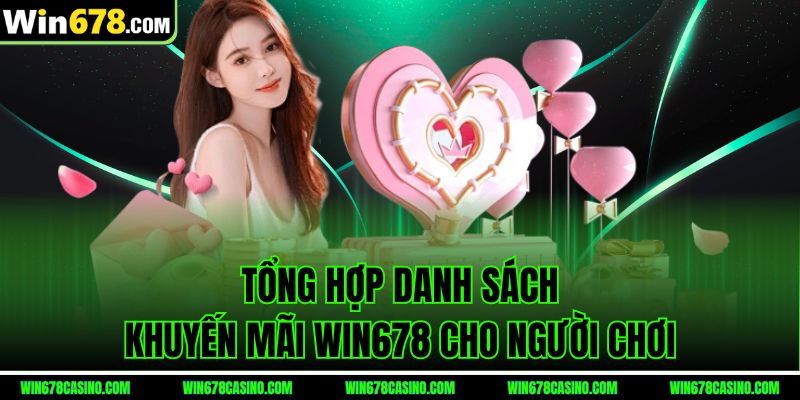 Tổng hợp danh sách khuyến mãi WIN678 cho người chơi